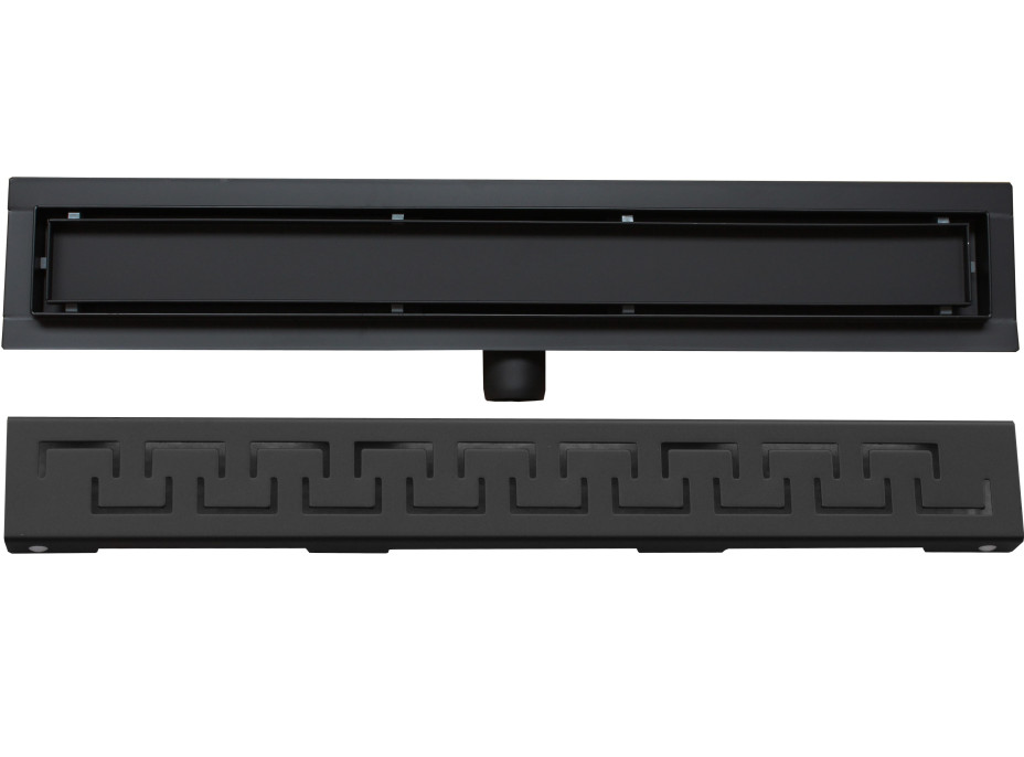 Sprchový žlab MEXEN GREEK BLACK - černý