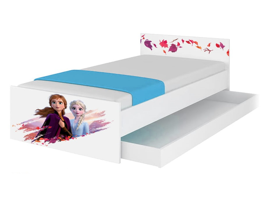 Dětská postel MAX bez šuplíku Disney - FROZEN 2 160x80 cm - Elsa a Anna