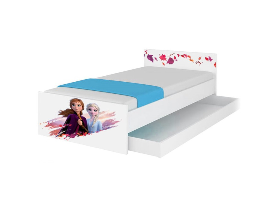 Dětská postel MAX bez šuplíku Disney - FROZEN 2 200x90 cm - Elsa a Anna