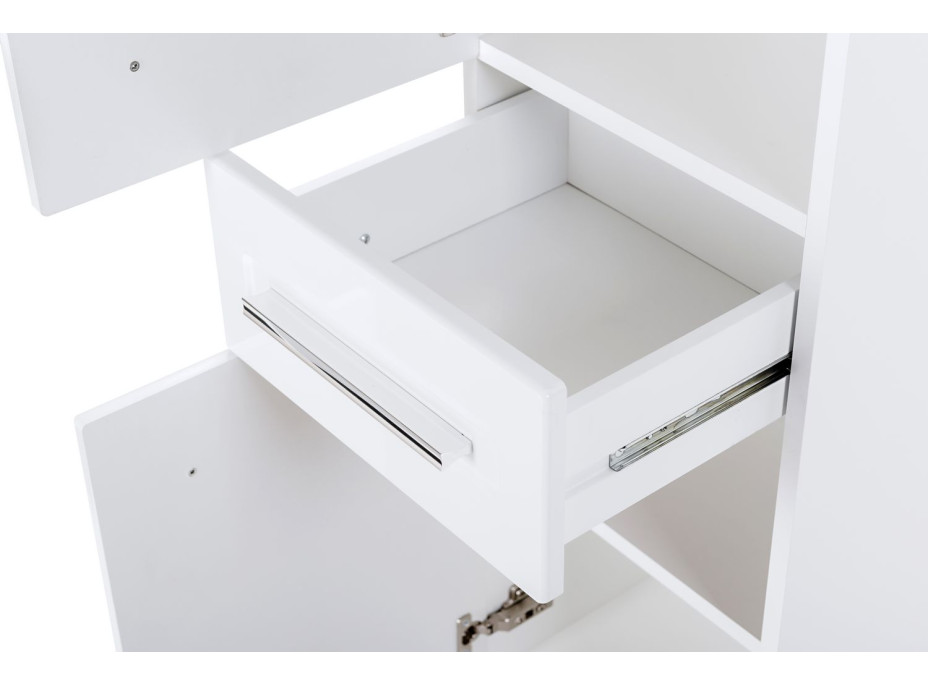 Koupelnová závěsná skříňka VECTA se zrcadlem 80 cm - s LED světlem