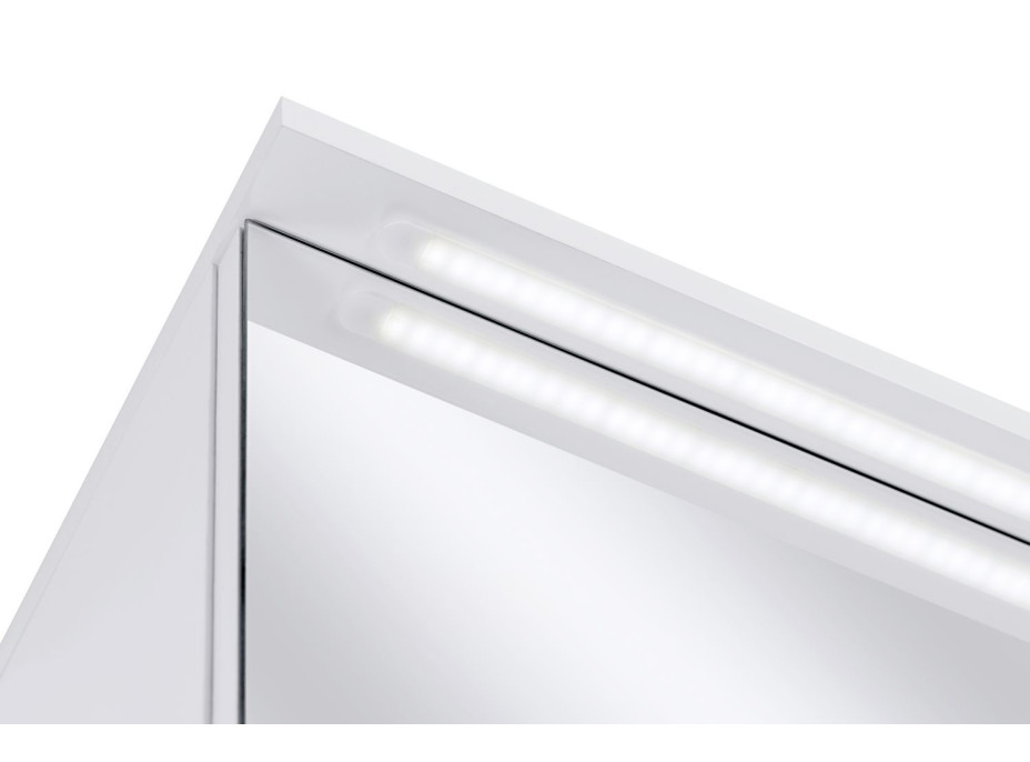 Koupelnová závěsná skříňka VECTA se zrcadlem 80 cm - s LED světlem