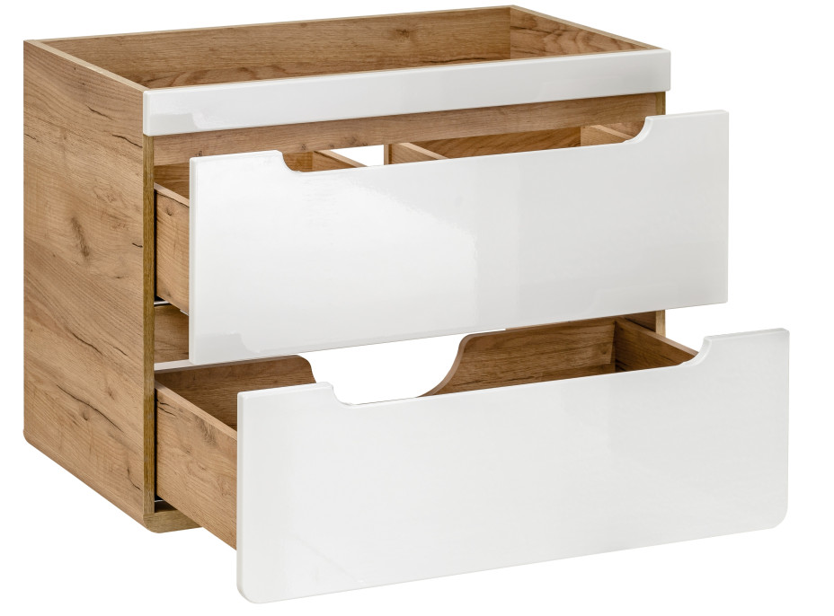 Koupelnová závěsná skříňka pod umyvadlo BÁRA 80 cm