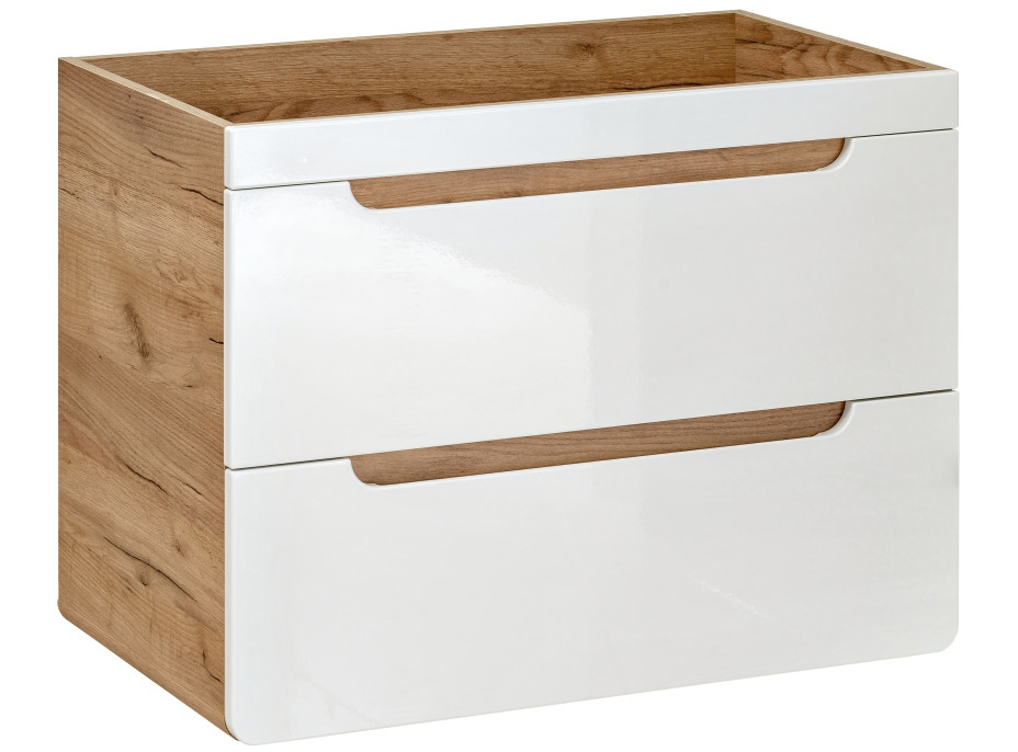 Koupelnová závěsná skříňka pod umyvadlo BÁRA 80 cm
