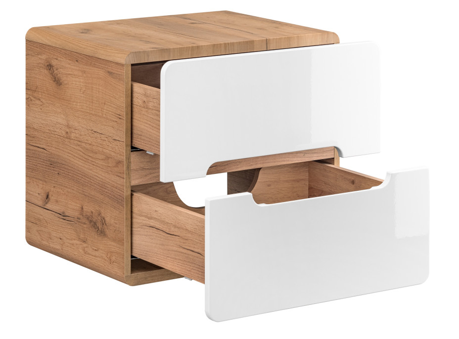 Koupelnová závěsná skříňka pod umyvadlo na desku BÁRA 60 cm