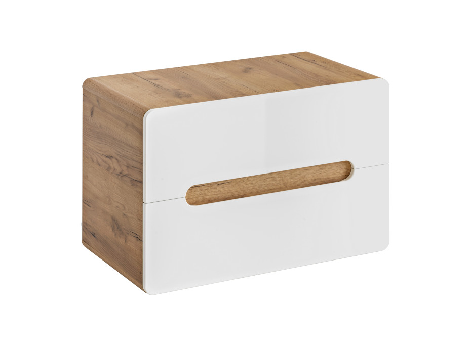 Koupelnová závěsná skříňka pod umyvadlo na desku BÁRA 80 cm