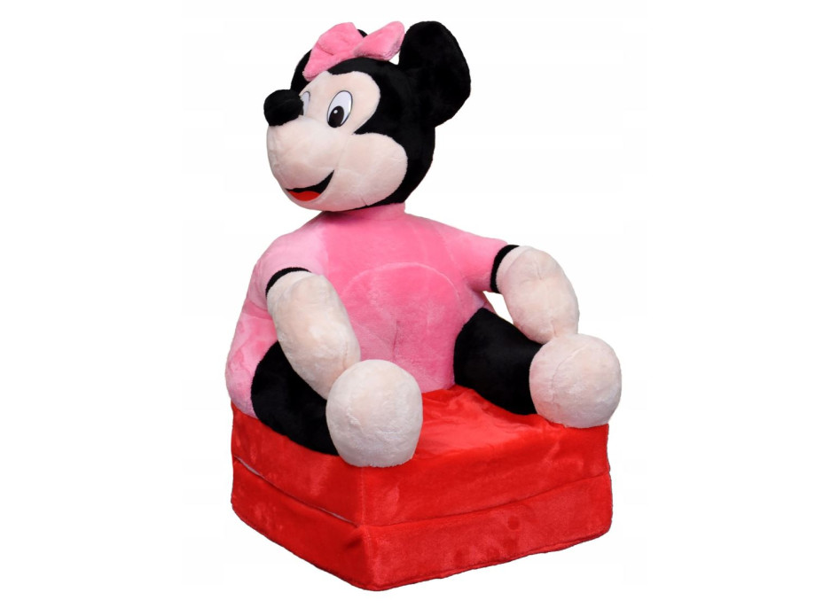 Dětské plyšové rozkládací křesílko MINNIE 3