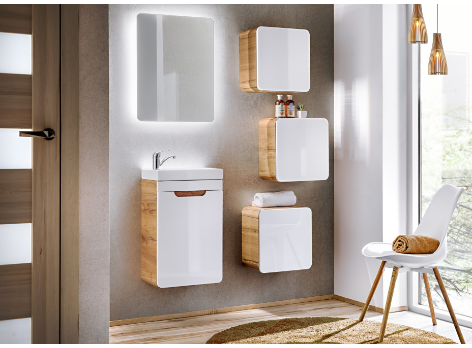 Zrcadlo BÁRA s LED podsvícením - 80x50 cm