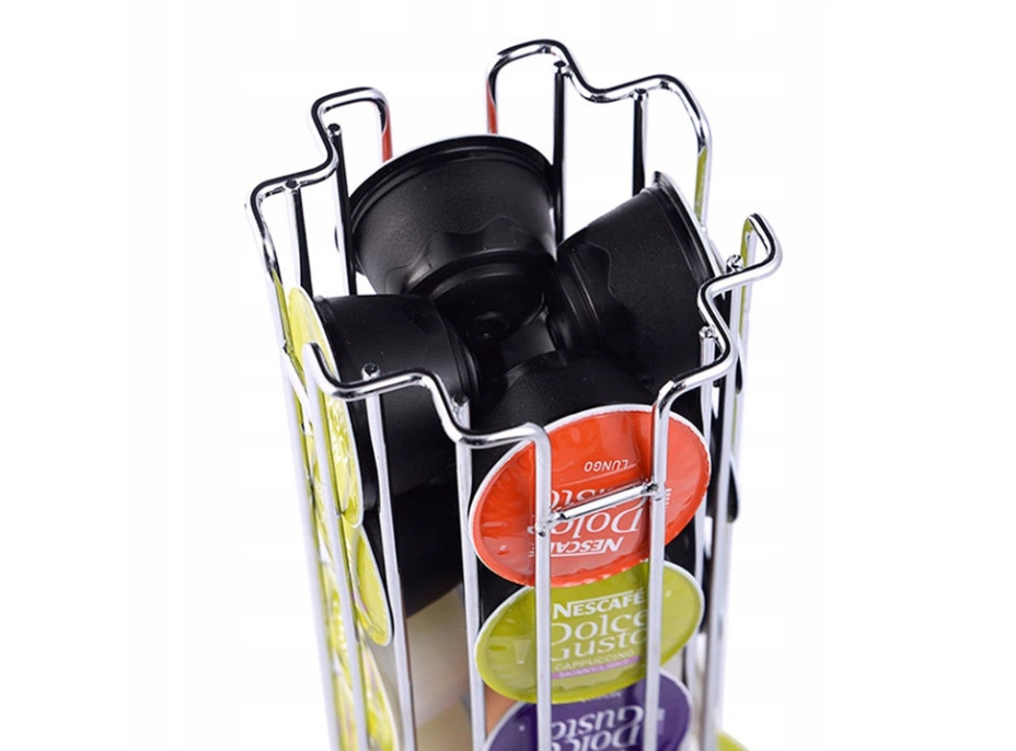 Otočný stojan na kapsle - 24 kusů - kompatibilní s Dolce Gusto