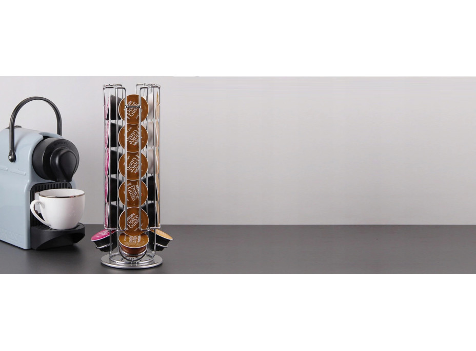 Otočný stojan na kapsle - 24 kusů - kompatibilní s Dolce Gusto
