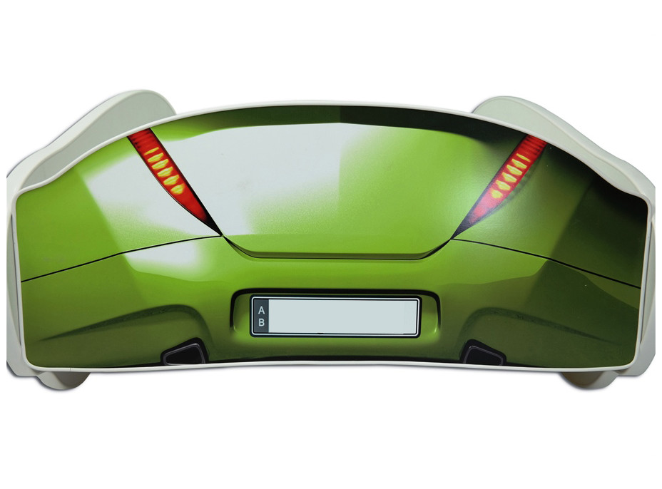 Dětská autopostel S-CAR 160x80 cm - zelená