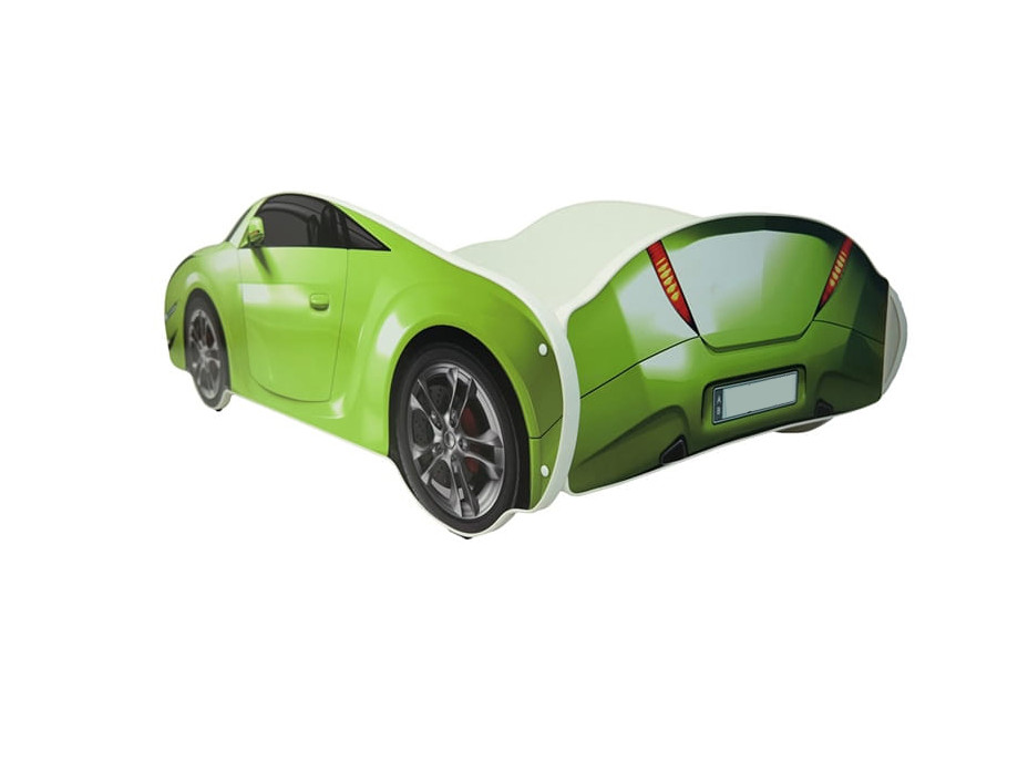 Dětská autopostel S-CAR 160x80 cm - zelená