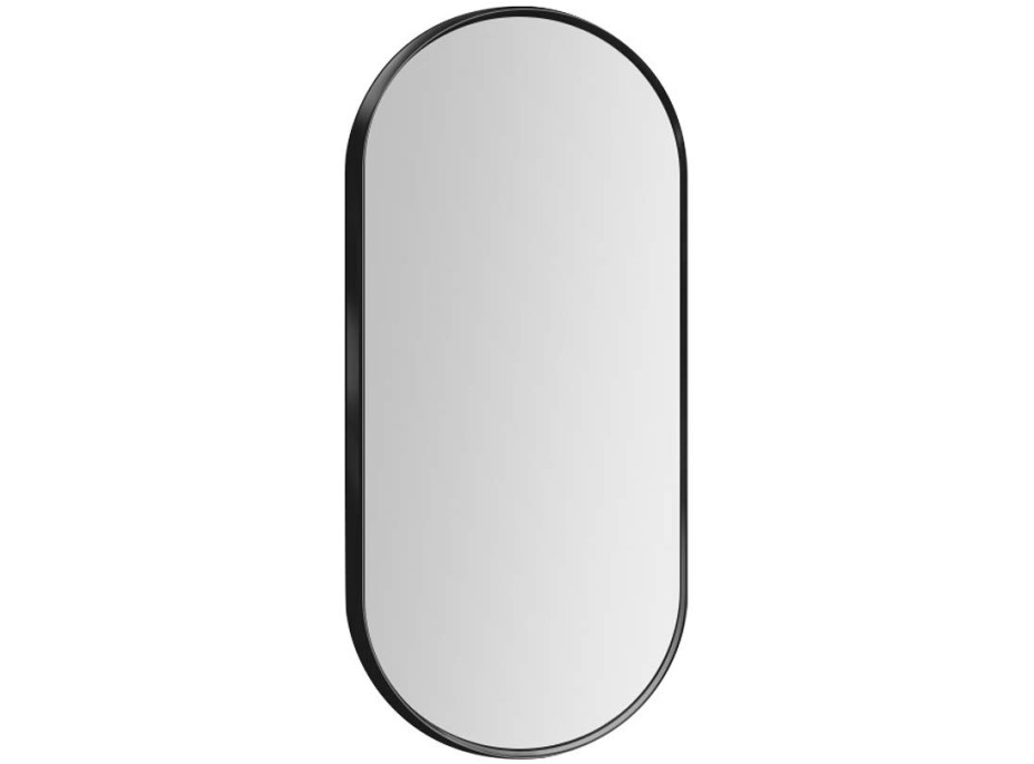 Oválné zrcadlo LOFT 70 cm - černé