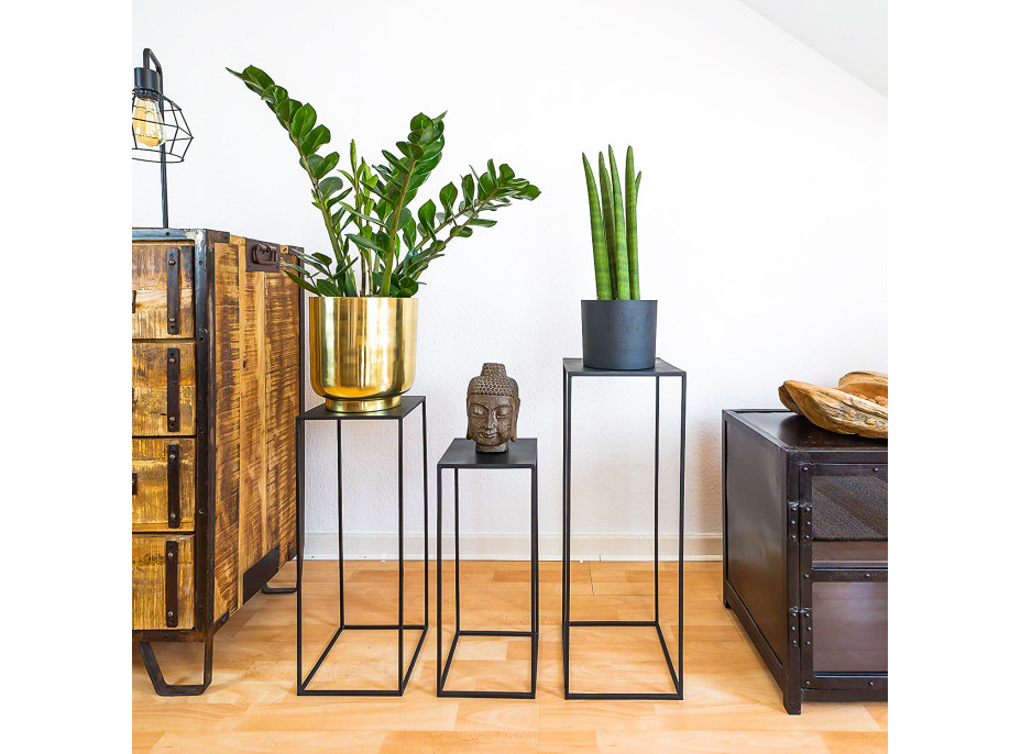 Kovový stojan pod květináč LOFT - vel. S