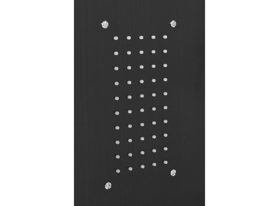 Sprchový panel STELLA LED 4v1 - s výtokem do vany - černý