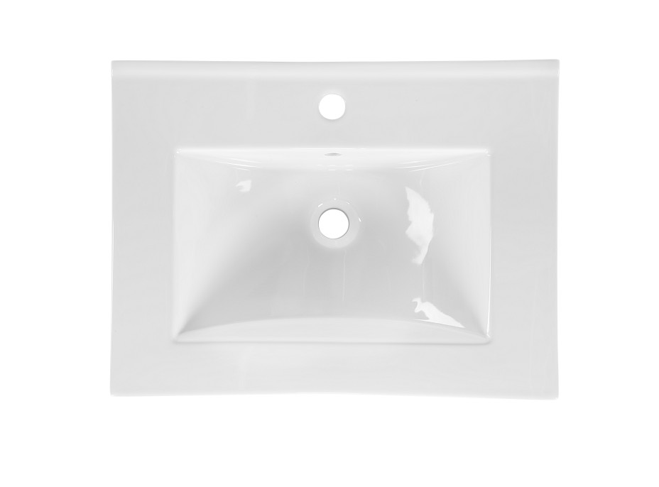 Koupelnová závěsná skříňka pod umyvadlo HAVANA bílá 60 cm s LED osvětlením