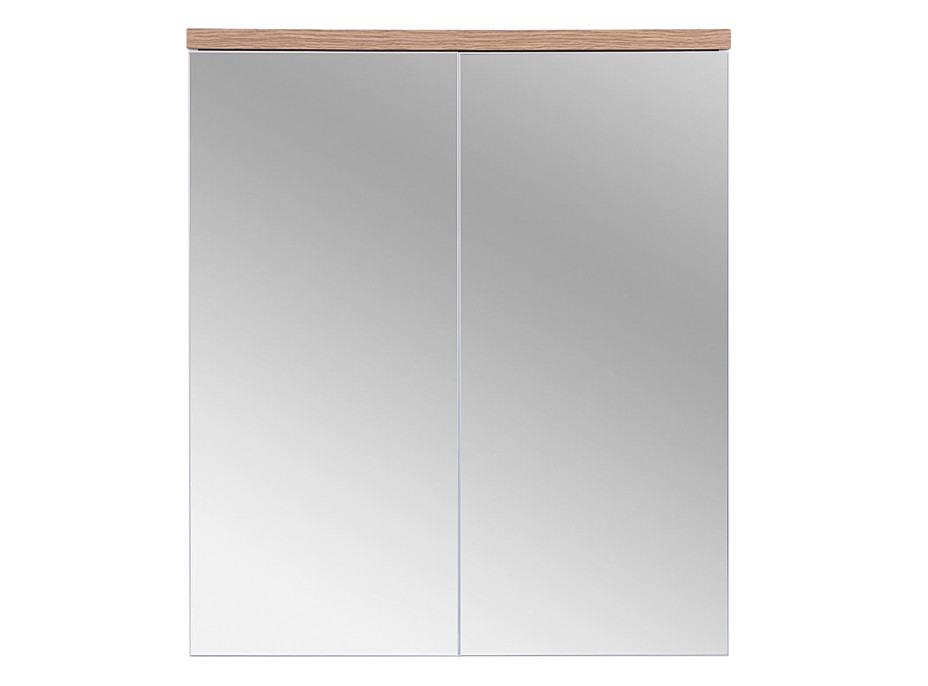 Koupelnová závěsná skříňka BALI bílá se zrcadlem 60 cm