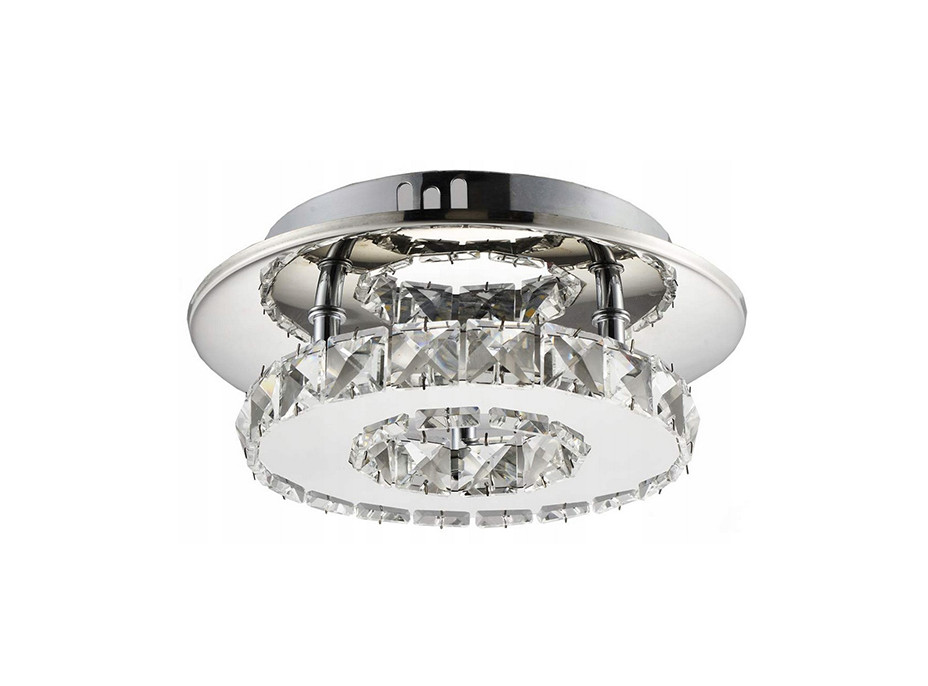 Stropní LED křišťálové svítidlo PLATON single circle - 8W