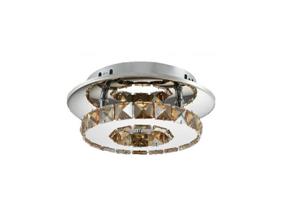 Stropní LED křišťálové svítidlo PLATON single circle - 8W