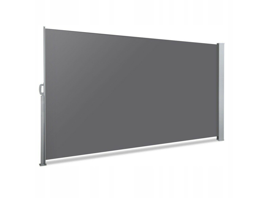 Zatahovací boční markýza - šedá - 300x180 cm