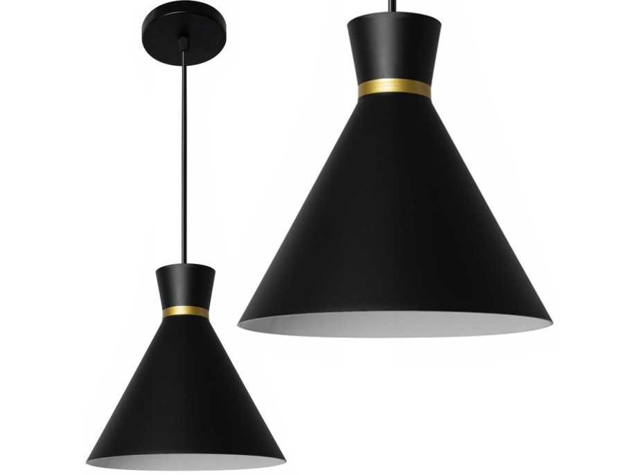 Stropní svítidlo KONA typ A - černé matné