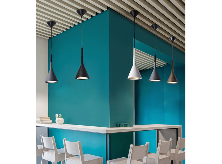 Stropní svítidlo FLAT typ A - 25 cm - černé matné