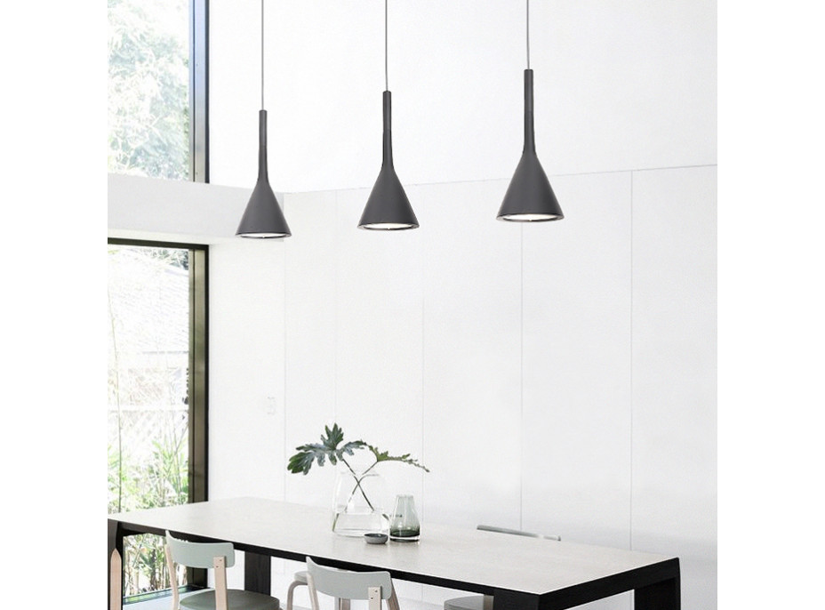 Stropní svítidlo FLAT typ A - 25 cm - černé matné