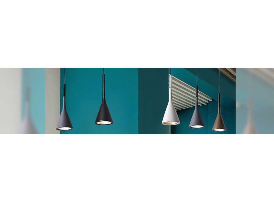 Stropní svítidlo FLAT typ A - 25 cm - černé matné