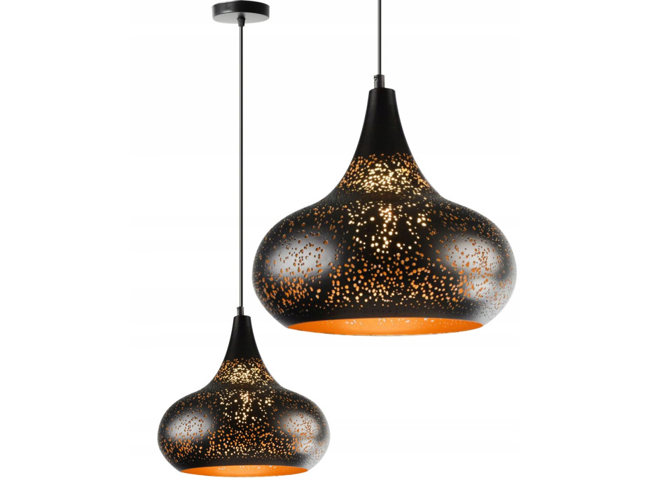 Stropní svítidlo LOFT Edison typ C - černé