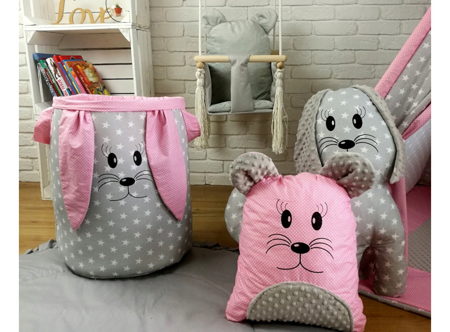 Dětský stan TEEPEE (TÝPÍ) EXCLUSIVE s doplňky - SVĚTLERŮŽOVÝ