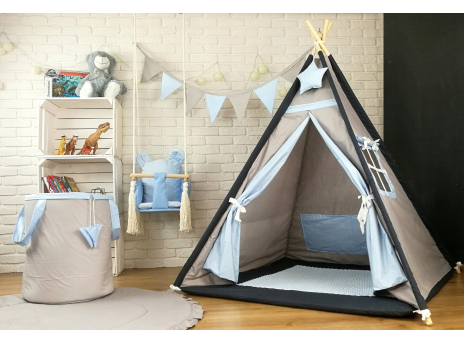 Dětský stan TEEPEE (TÝPÍ) LUXURY s doplňky - DINOSAUŘI