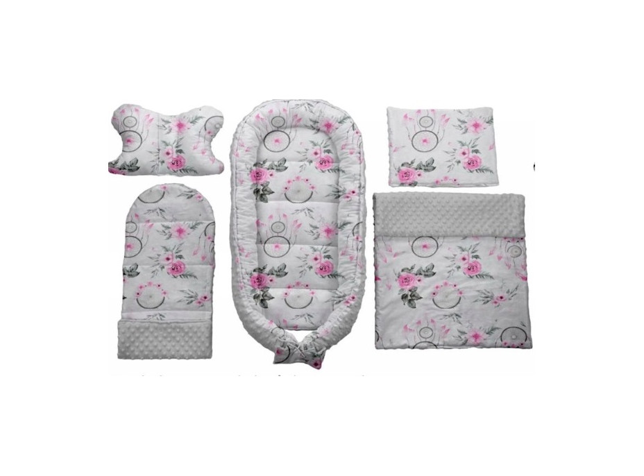 Oboustranné hnízdečko pro miminka - Kokon - Lapače snů - (7)