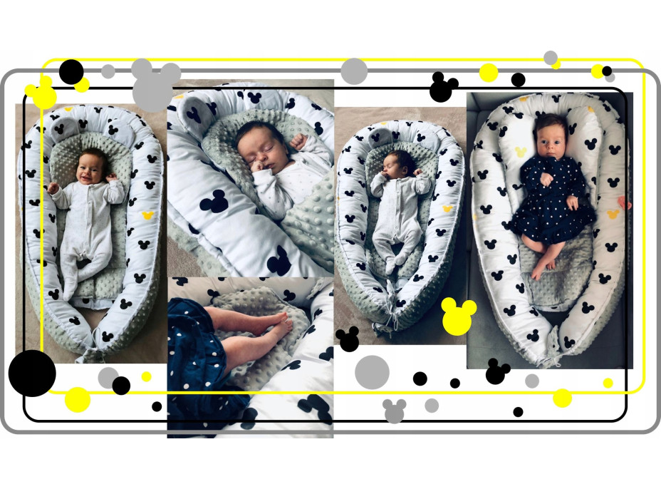 Oboustranné hnízdečko pro miminka - Kokon - Lapače snů - (7)