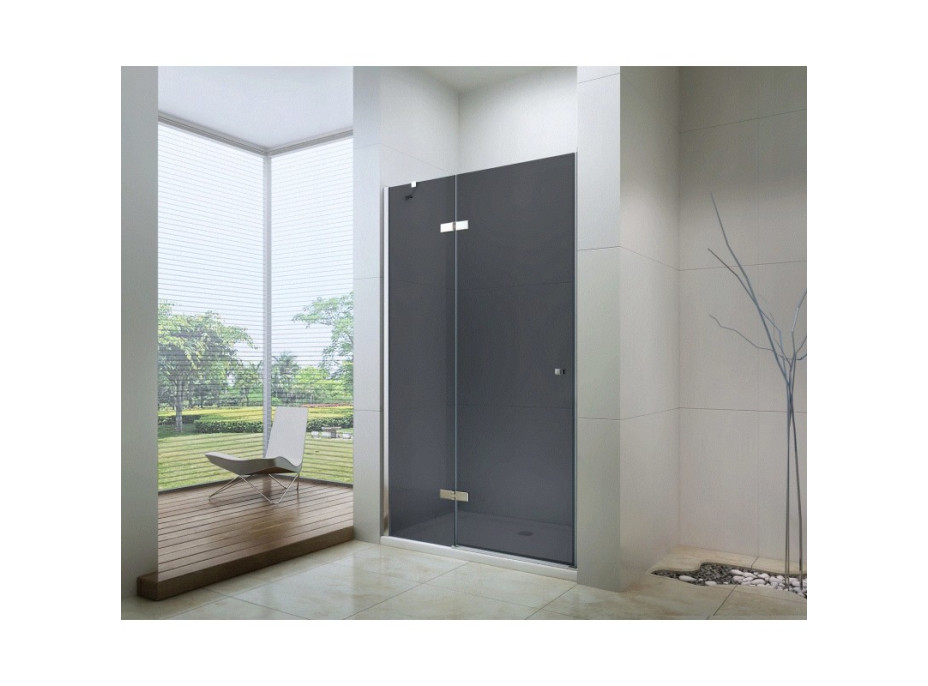 Sprchové dveře MEXEN ROMA 120 cm - grafitové sklo