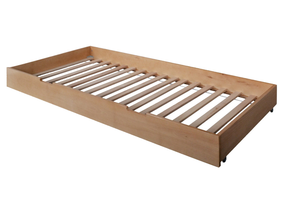 Dětská patrová postel z MASIVU BUK - DANIEL 200x90cm - bílá