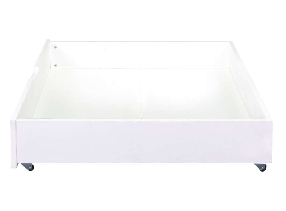 Dětská patrová postel se skluzavkou z MASIVU BUK - MARK 200x90cm - bílá