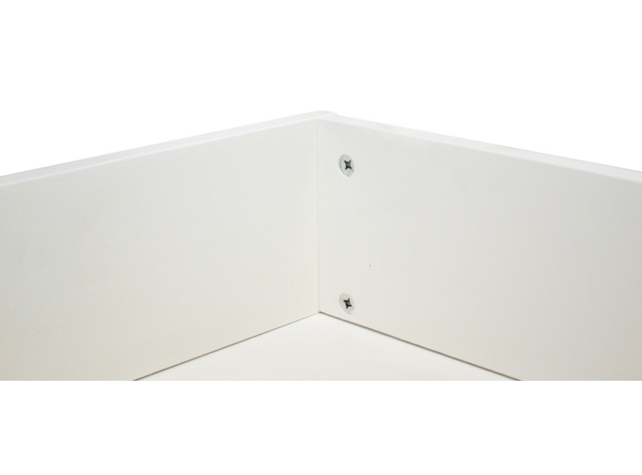 Dětská patrová postel z MASIVU BUK - DANIEL 200x90cm - bílá