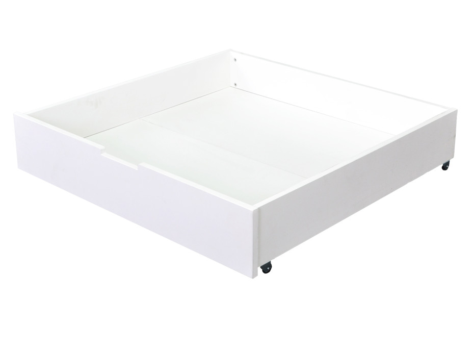 Dětská patrová postel z MASIVU BUK - DANIEL 200x90cm - bílá