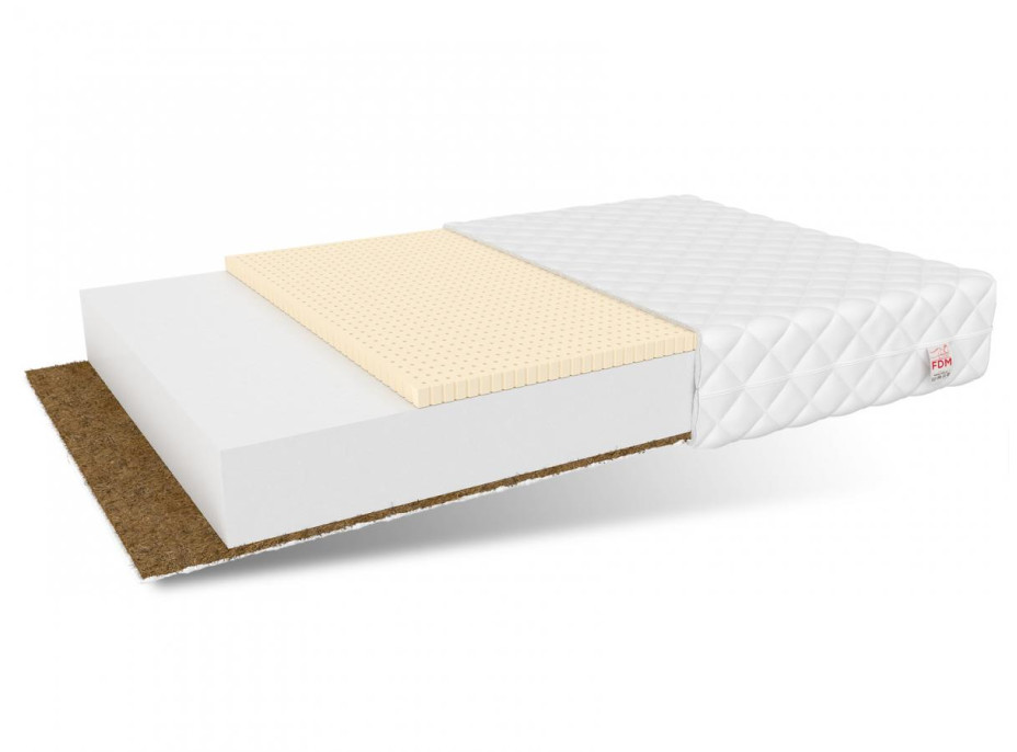 Dětská matrace PIENI 180x80x10 cm - kokos/latex