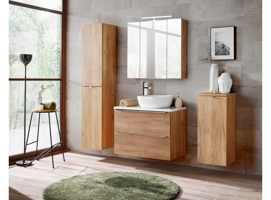 Deska na skříňku pod umyvadlo Kapa 80 cm - Gold craft dub