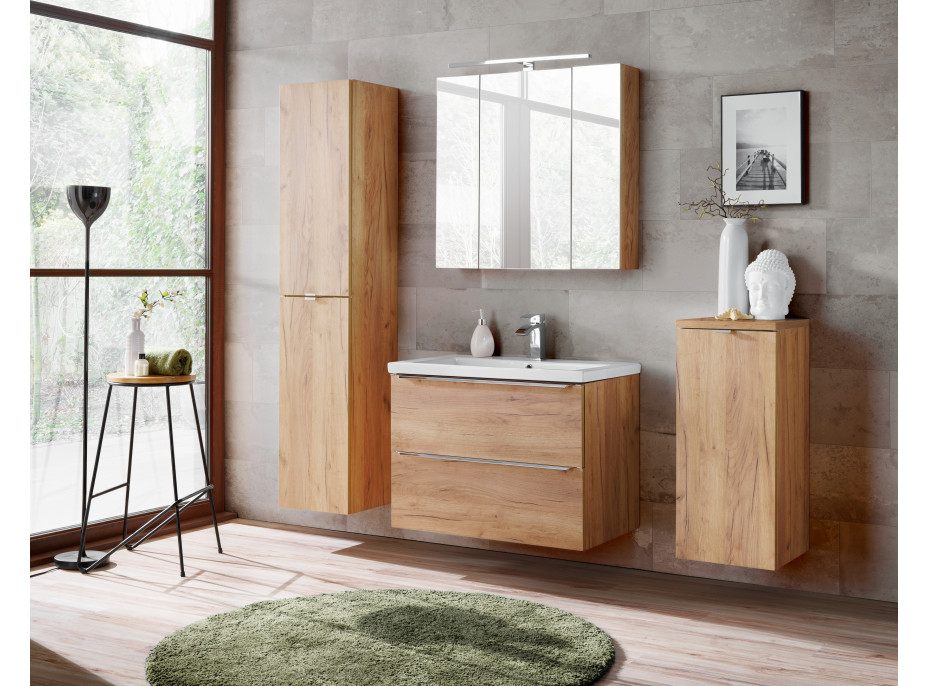 Deska na skříňku pod umyvadlo Kapa 80 cm - Gold craft dub