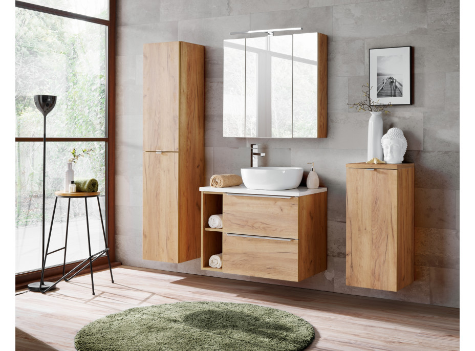 Deska na skříňku pod umyvadlo Kapa 60 cm - Gold craft dub