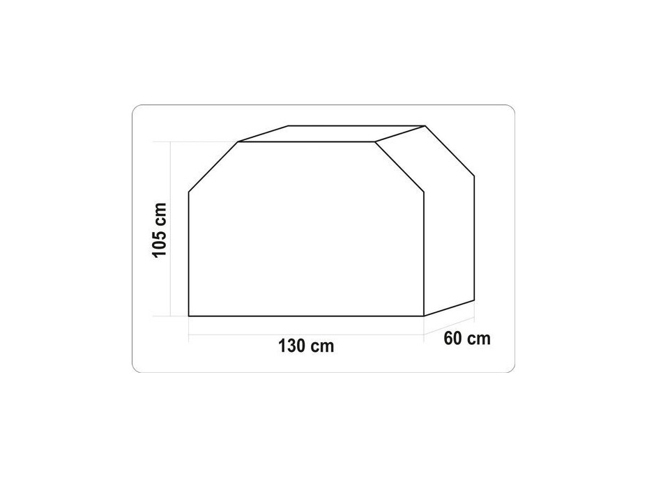 Kryt na gril 130x60x105 cm