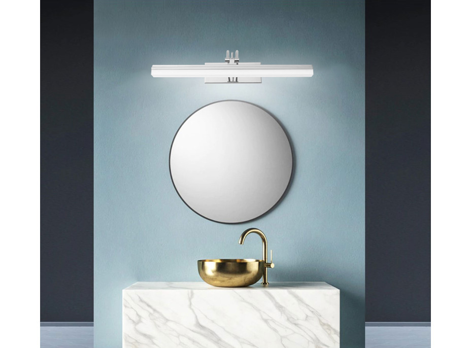 Nástěnné LED svítidlo nad zrcadlo ARCH - 40 cm - 9W - chromové