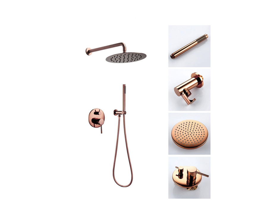 Sprchová podomítková souprava MAXMAX Rea LUNGO - rose gold 