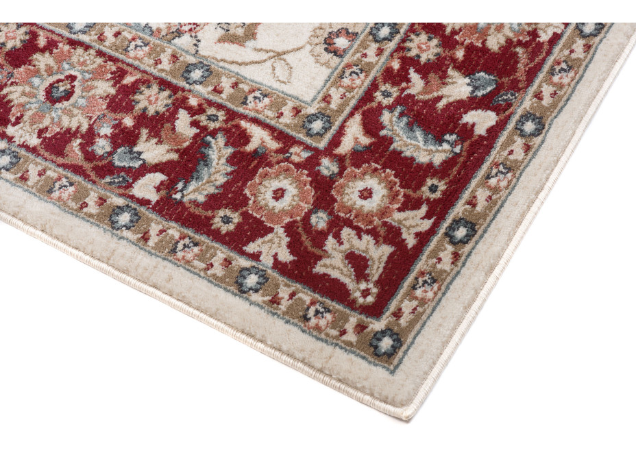 Kusový koberec DUBAI kilim - bílý/červený