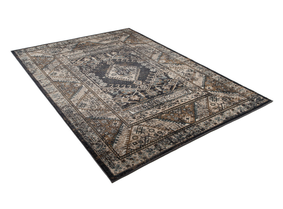 Kusový koberec DUBAI lagos - tmavě šedý