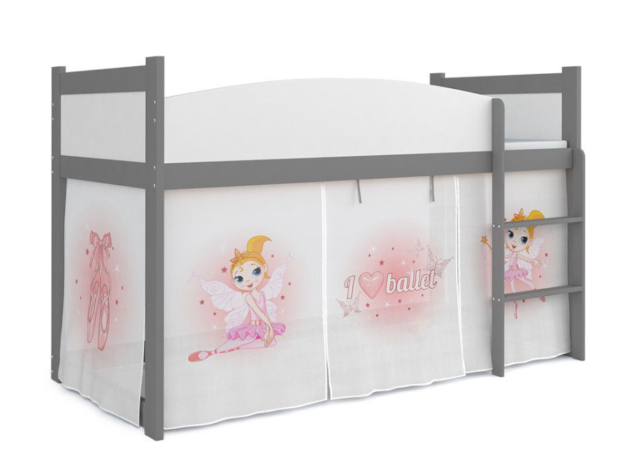 Vyvýšená dětská postel TWISTER 184x80 cm - Baletka