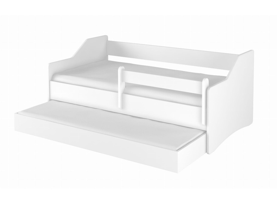Dětská postel s přistýlkou LULLU 160x80cm - bílá II.