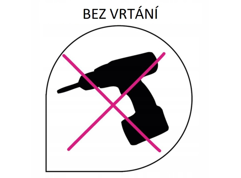 Držák toaletního papíru - černý