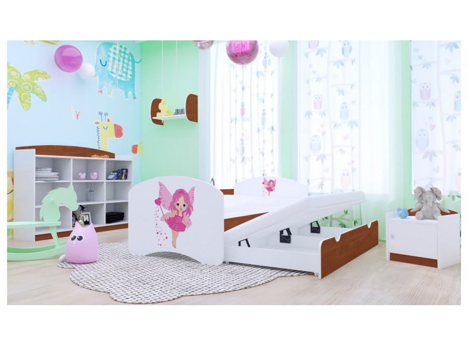 Dětská postel pro DVA (s výsuvným lůžkem) 200x90 cm - VÍLA